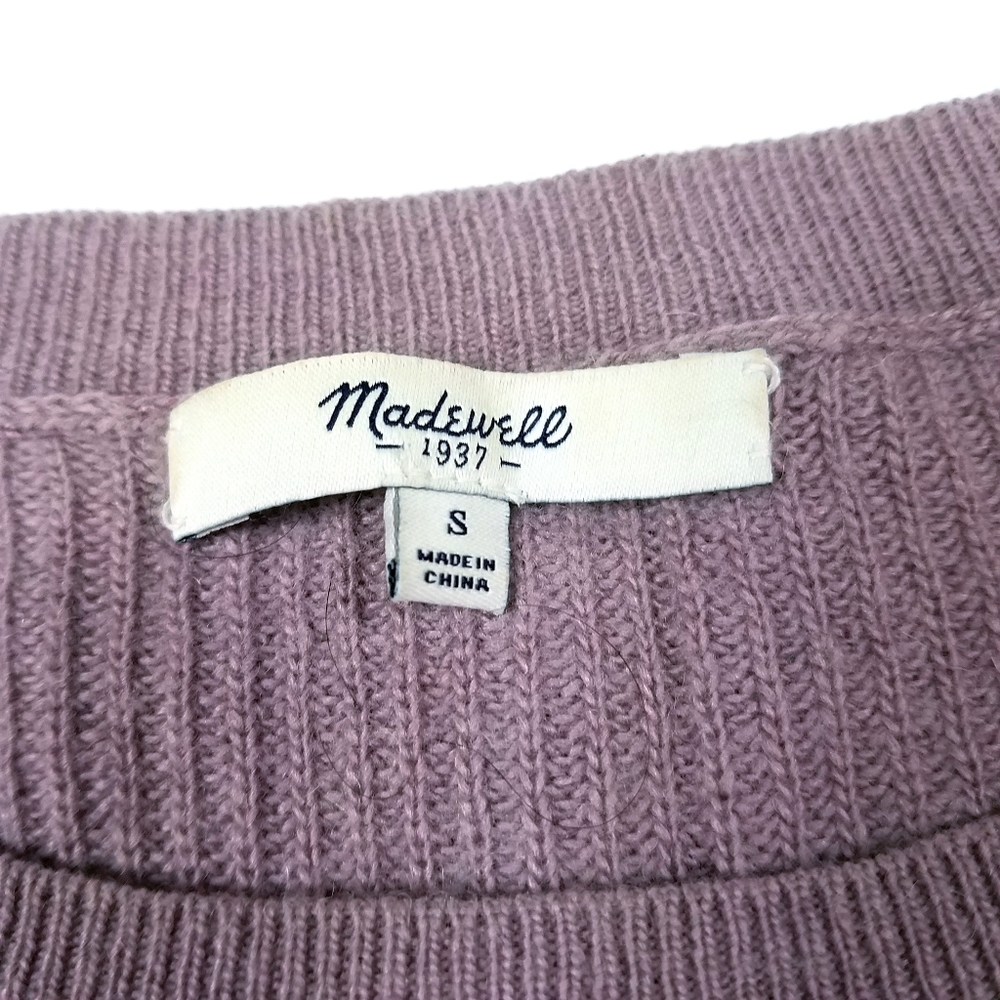 Madewell Warmlight Lavender Pullover Sweater Wool - Picture 6 of 7